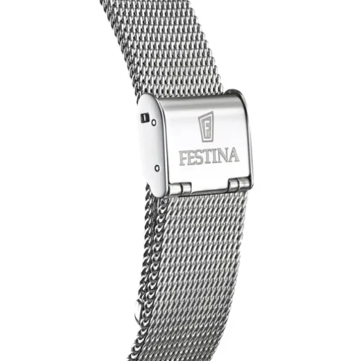 Festina Herrenuhr Edelstahl silber Festina Swiss Made Armbanduhr UF20014/2