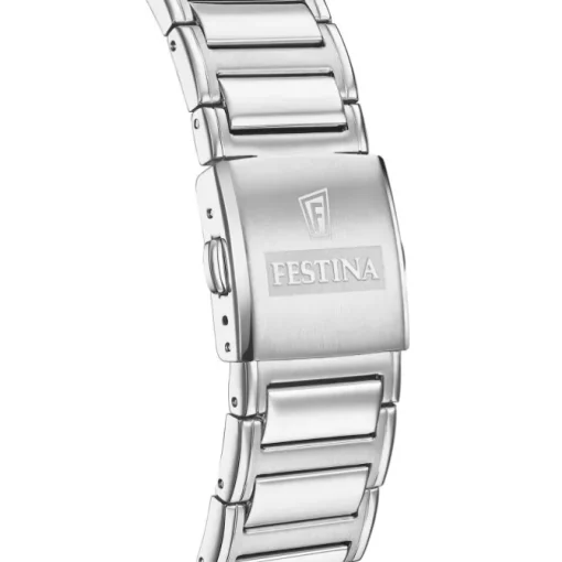 Festina Herrenuhr Edelstahl silber Timeless Chronograph Armbanduhr UF20635/2