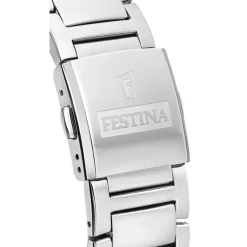 Festina Herrenuhr Edelstahl silber Timeless Chronograph Armbanduhr UF20652/4