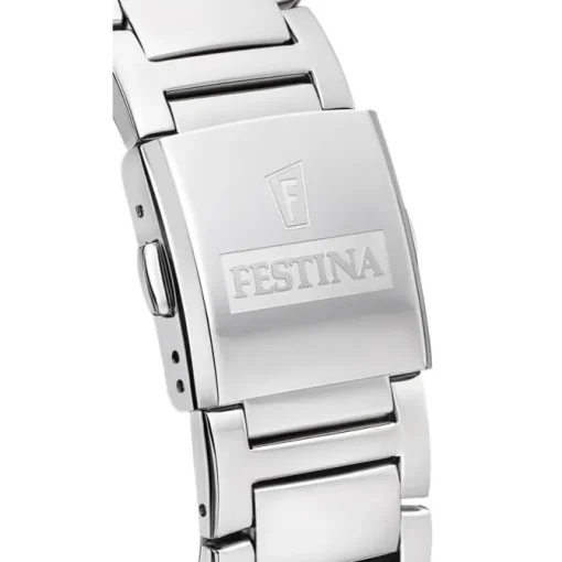 Festina Herrenuhr Edelstahl silber Timeless Chronograph Armbanduhr UF20652/4