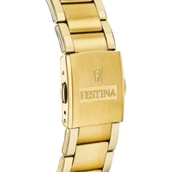 Festina Herrenuhr Edelstahl gold Timeless Chronograph Armbanduhr UF20633/1