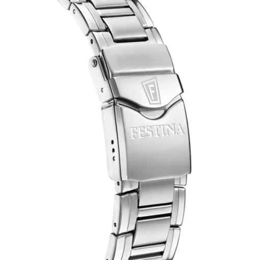 Festina Herrenuhr Edelstahl silber Festina Swiss made Armbanduhr UF20042/3