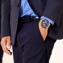 Festina Herrenuhr Edelstahl gold Timeless Chronograph Armbanduhr UF20634/2