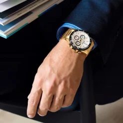 Festina Herrenuhr Edelstahl gold Timeless Chronograph Armbanduhr UF20634/1