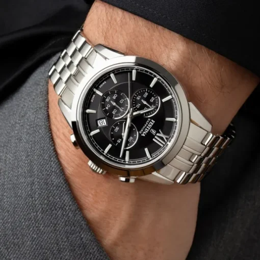 Festina Herrenuhr Edelstahl silber Festina Swiss made Armbanduhr UF20040/4