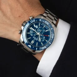 Festina Herrenuhr Edelstahl silber Festina Swiss made Armbanduhr UF20042/2