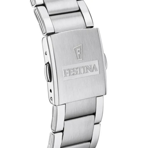 Festina Herrenuhr Edelstahl silber Timeless Chronograph Armbanduhr UF20343/7