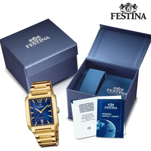 Festina Herrenuhr Edelstahl gold Festina Trend Armbanduhr UF20678/3