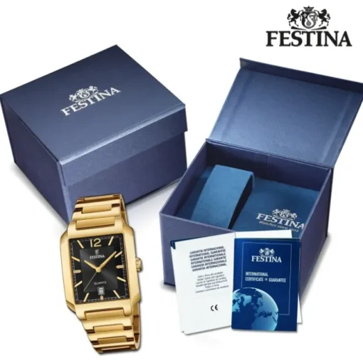 Festina Herrenuhr Edelstahl gold Festina Trend Armbanduhr UF20678/4