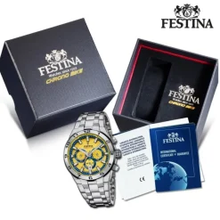 Festina Herrenuhr Edelstahl silber Festina Chrono Bike Armbanduhr UF20670/4