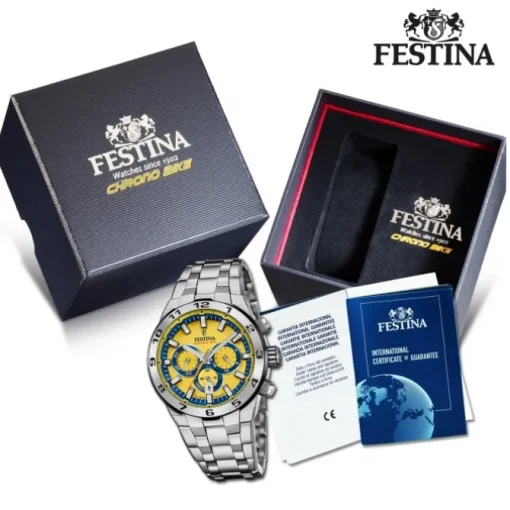 Festina Herrenuhr Edelstahl silber Festina Chrono Bike Armbanduhr UF20670/4