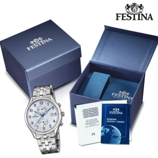 Festina Herrenuhr Edelstahl Festina Timeless Chronograph Armbanduhr UF6854/A