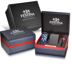 Festina Herrenuhr Edelstahl schwarz Festina Chrono Bike Armbanduhr UF20644/1