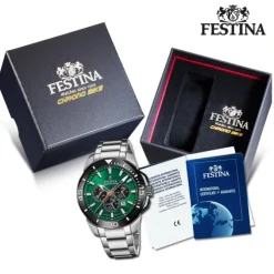 Festina Herrenuhr Edelstahl silber Festina Chrono Bike Armbanduhr UF20641/A