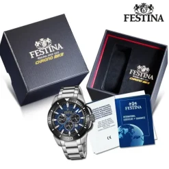 Festina Herrenuhr Edelstahl silber Festina Chrono Bike Armbanduhr UF20641/2