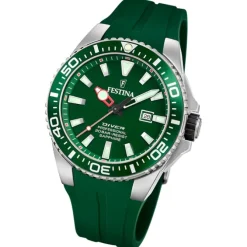 Festina Herrenuhr Kautschuk grün Festina The Originals Armbanduhr UF20664/2