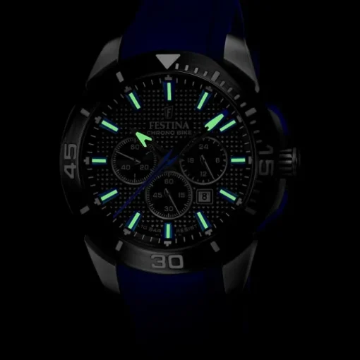 Festina Herrenuhr Kautschuk blau Festina Chrono Bike Armbanduhr UF20642/1