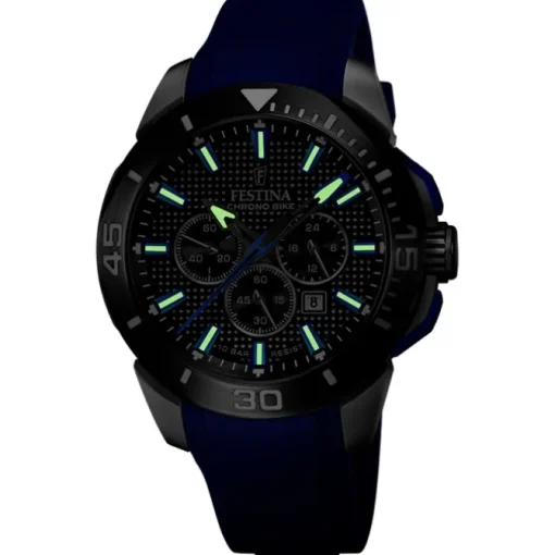 Festina Herrenuhr Kautschuk blau Festina Chrono Bike Armbanduhr UF20642/1