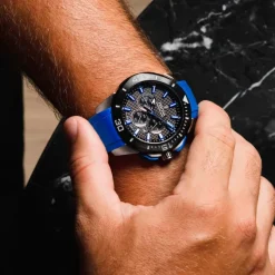 Festina Herrenuhr Kautschuk blau Festina Chrono Bike Armbanduhr UF20642/1