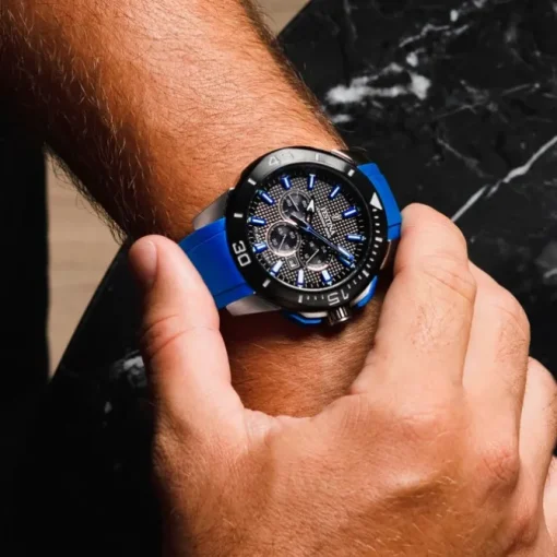 Festina Herrenuhr Kautschuk blau Festina Chrono Bike Armbanduhr UF20642/1