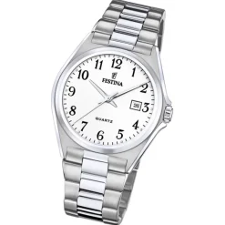Festina Herrenuhr Klassik F20552/1 Armbanduhr Edelstahl silber UF20552/1