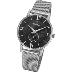 Festina Herrenuhr Klassik F20568/4 Armbanduhr Edelstahl silber UF20568/4