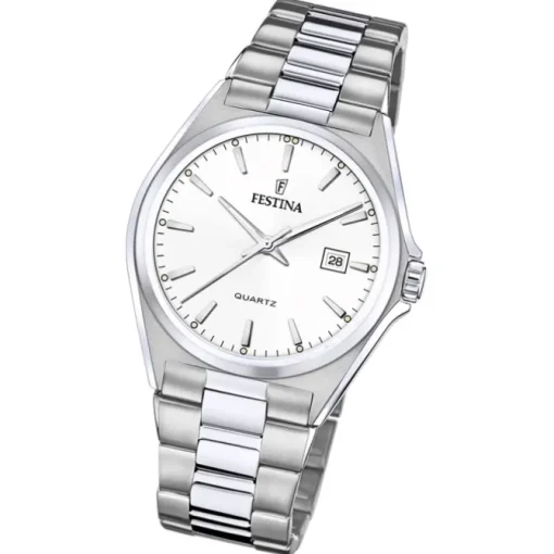 Festina Herrenuhr Klassik F20552/2 Armbanduhr Edelstahl silber UF20552/2