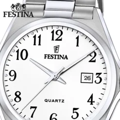 Festina Herrenuhr Klassik F20552/1 Armbanduhr Edelstahl silber UF20552/1