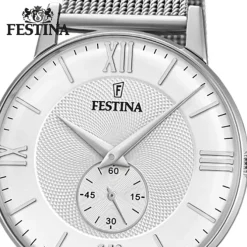 Festina Herrenuhr Klassik F20568/2 Armbanduhr Edelstahl silber UF20568/2