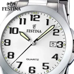 FESTINA Herrenuhr Klassik Analog Quarz Edelstahl silber Klassik Uhr UF16376/7