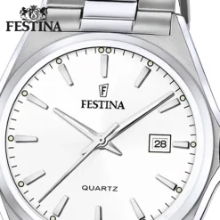 Festina Herrenuhr Klassik F20552/2 Armbanduhr Edelstahl silber UF20552/2