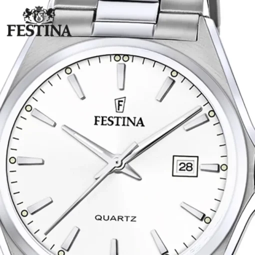Festina Herrenuhr Klassik F20552/2 Armbanduhr Edelstahl silber UF20552/2