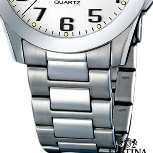FESTINA Herrenuhr Klassik Analog Quarz Edelstahl silber Klassik Uhr UF16376/7