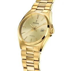 Festina Herrenuhr Klassik F20555/3 Armbanduhr Edelstahl gold UF20555/3