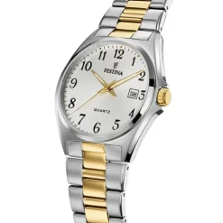 Festina Herrenuhr Klassik F20554/1 Armbanduhr Edelstahl silber gold UF20554/1