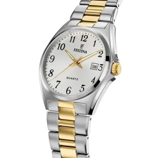 Festina Herrenuhr Klassik F20554/1 Armbanduhr Edelstahl silber gold UF20554/1