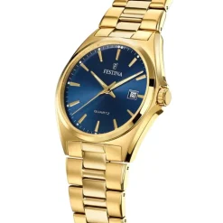 Festina Herrenuhr Klassik F20555/4 Armbanduhr Edelstahl gold UF20555/4