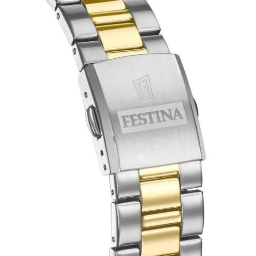 Festina Herrenuhr Klassik F20554/3 Armbanduhr Edelstahl silber gold UF20554/3