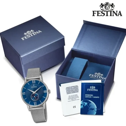 Festina Herrenuhr Klassik F20568/3 Armbanduhr Edelstahl silber UF20568/3