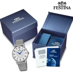 Festina Herrenuhr Klassik F20568/1 Armbanduhr Edelstahl silber UF20568/1