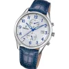 Festina Herrenuhr Leder blau Festina Timeless Chronograph Armbanduhr UF6855/A