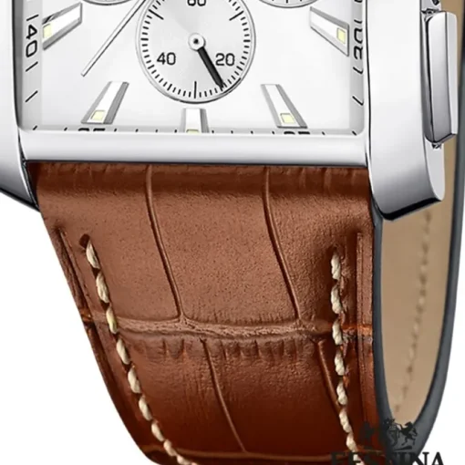 Festina Herrenuhr Leder braun Festina Timeless Chronograph Armbanduhr UF20636/1