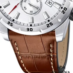 Festina Herrenuhr Leder braun Festina Timeless Chronograph Armbanduhr UF20692/1
