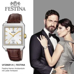 Festina Herrenuhr Leder braun Festina Trend Armbanduhr UF20681/4