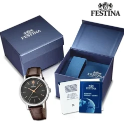 Festina Herrenuhr Leder braun Festina Solar Energy Solaruhr UF20660/6