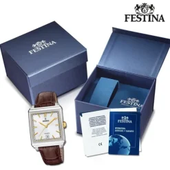 Festina Herrenuhr Leder braun Festina Trend Armbanduhr UF20681/4