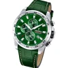 Festina Herrenuhr Leder grün Festina Timeless Chronograph Armbanduhr UF20692/3