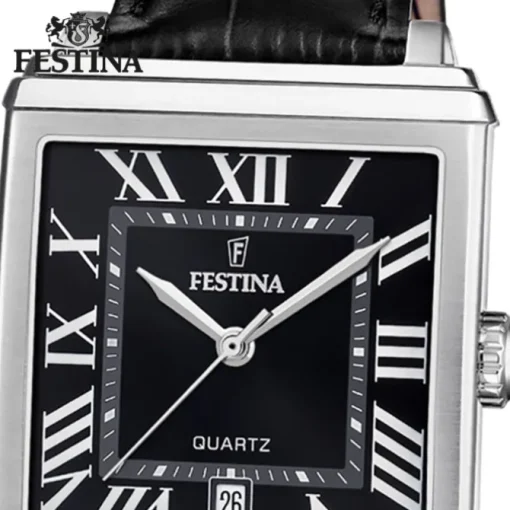Festina Herrenuhr Leder schwarz Festina Trend Armbanduhr UF20681/3