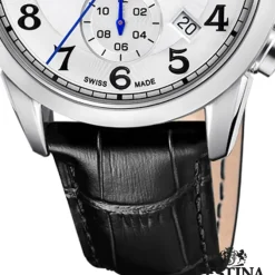 Festina Herrenuhr Leder schwarz Festina Swiss made Armbanduhr UF20041/1
