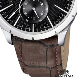 FESTINA Herrenuhr Multifunktionsuhr Quarzuhr Klassik schwarz Klassik Uhr UF16573/4